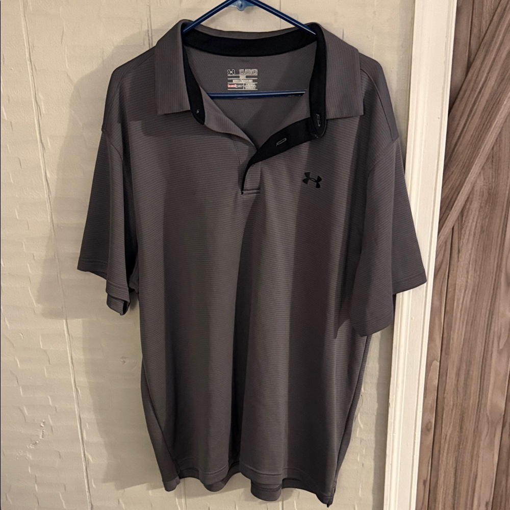 Under Armour Men's Charcoal Polo Shirt